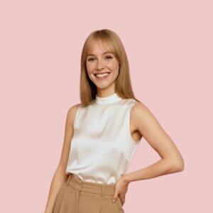 (#24) Dark Golden Ash Blonde Hand-Tied Remy Human Hair Clip-in Bang