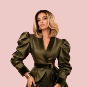 (N317) Semi-Custom Layered Blonde Bob