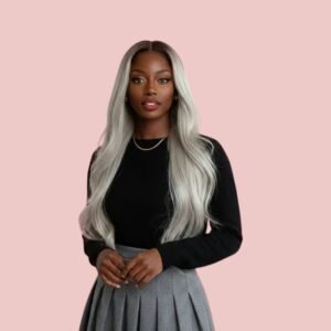 (#S6) Semi-Custom Platinum Lace Front
